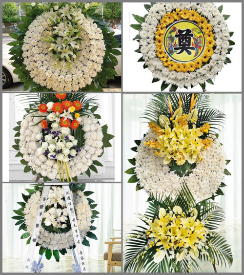 山东临沂沂南县界湖街道布稻囤村花圈速递